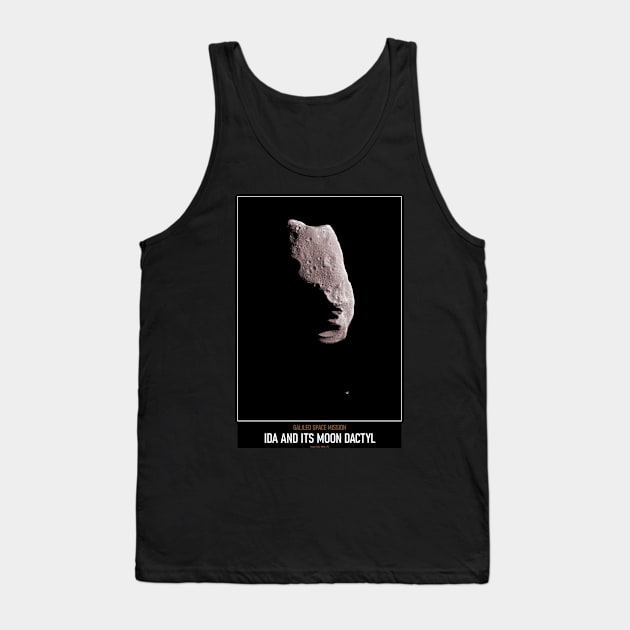 High Resolution Astronomy Ida and Its Moon Dactyl Tank Top by tiokvadrat